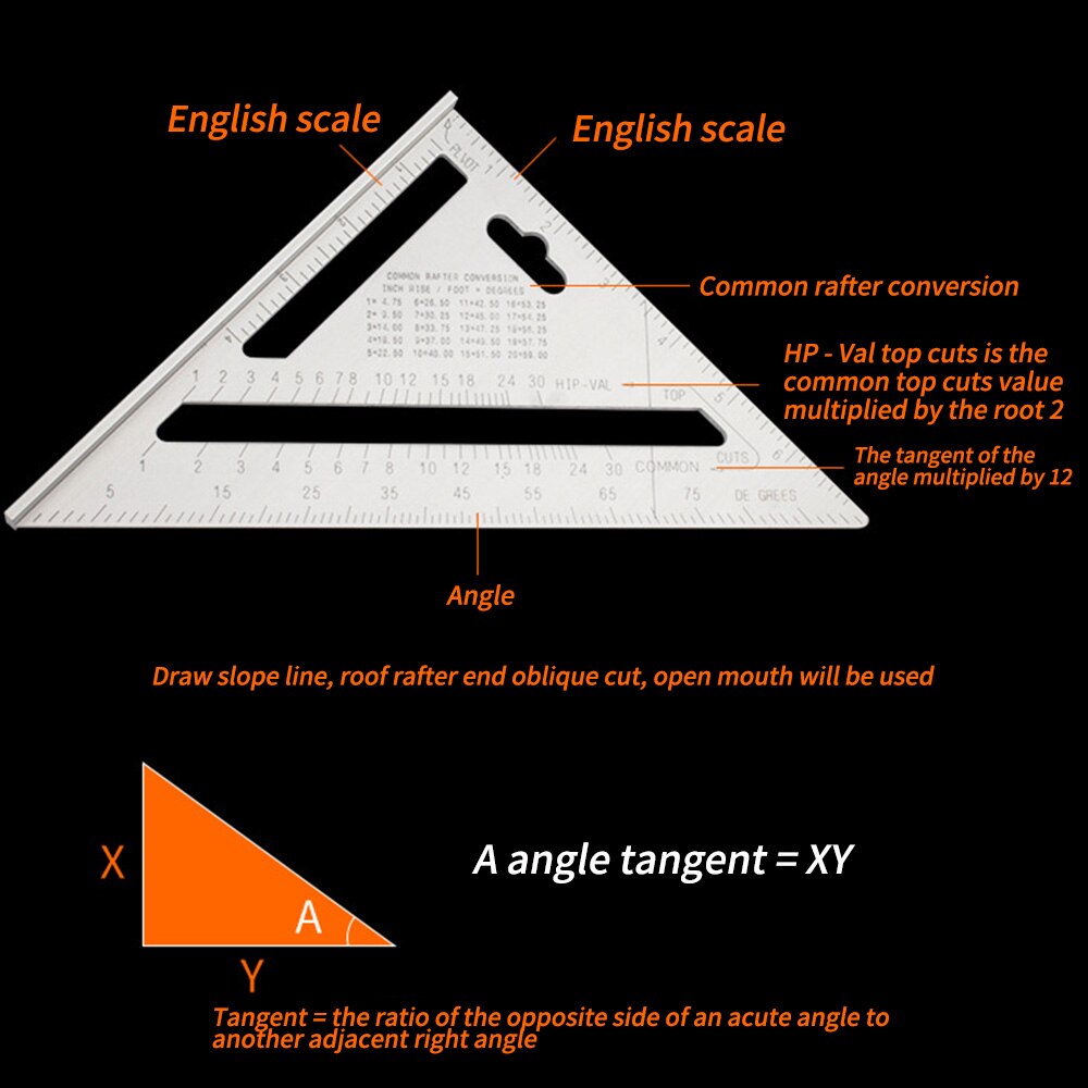 3 Size 18cm/30cm/7inch Metric Triangle Angle Protr... – Grandado