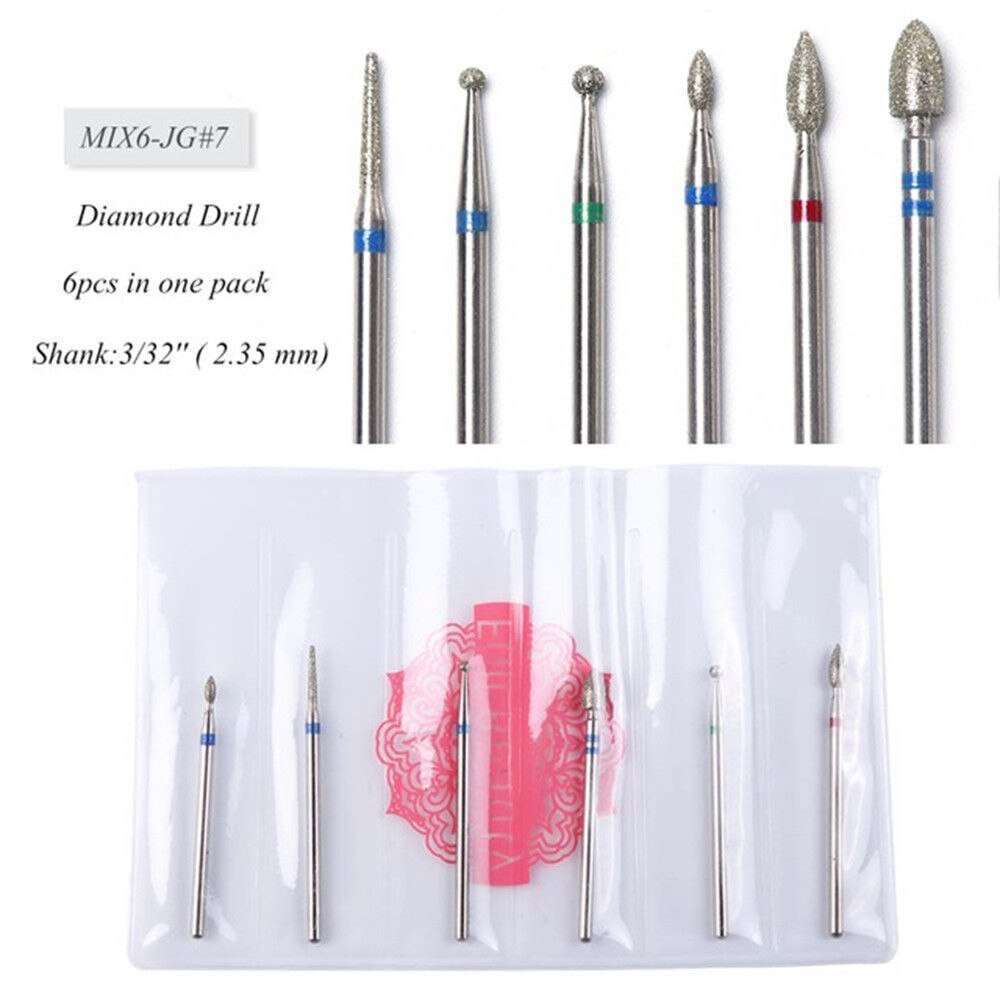 Ceramic Diamond Nail Cone Tip Ceramic Drill Bits Electric Cuticle Clean Rotary For Manicure Pedicure Grinding Head Sander Tool: G