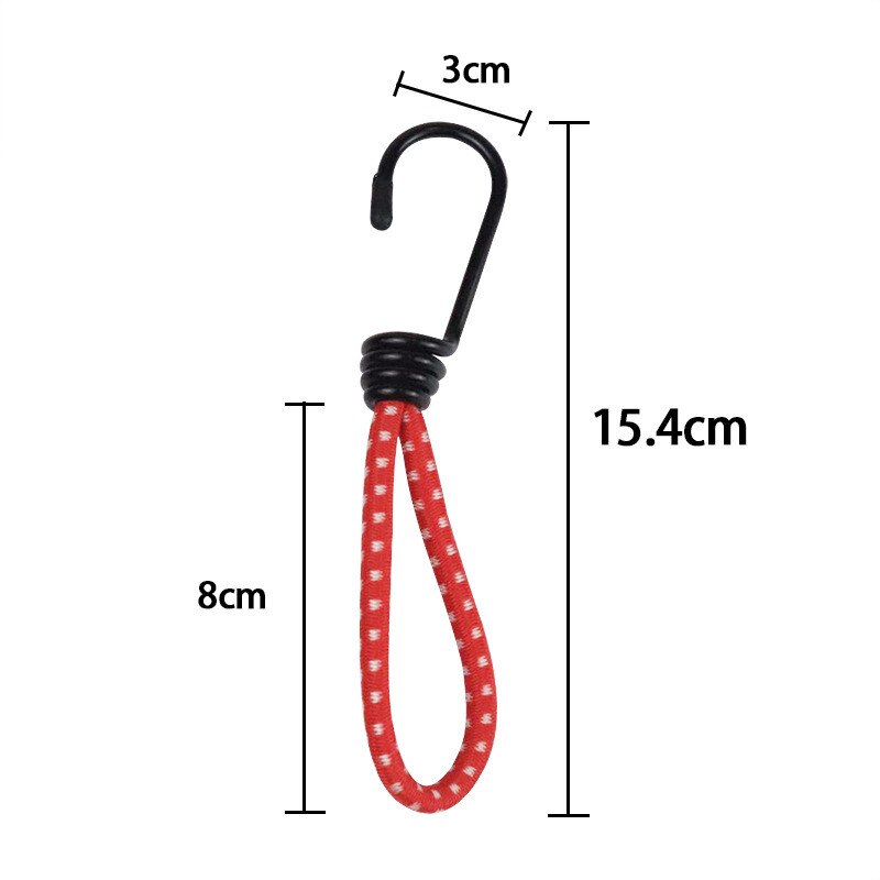 Cordon élastique pour tente de Camping en plein air, 15 Cm, cordon élastique à cliquet fixe, crochet élastique, auvent, accessoires