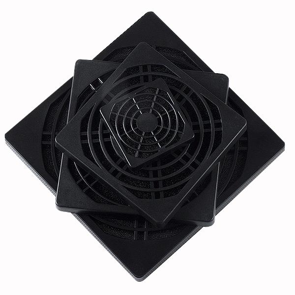 Funda para ordenador PC YCDC 4cm 8cm 9cm Filtro de polvo antipolvo funda para ventilador de ordenador negro