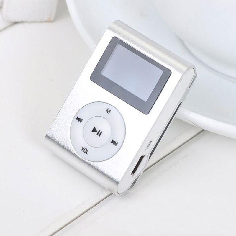 Mini Clip Music Player 3.5mm Stereo Jack Portable Waterproof Sport MetalMP3 Support Micro SD TF Card