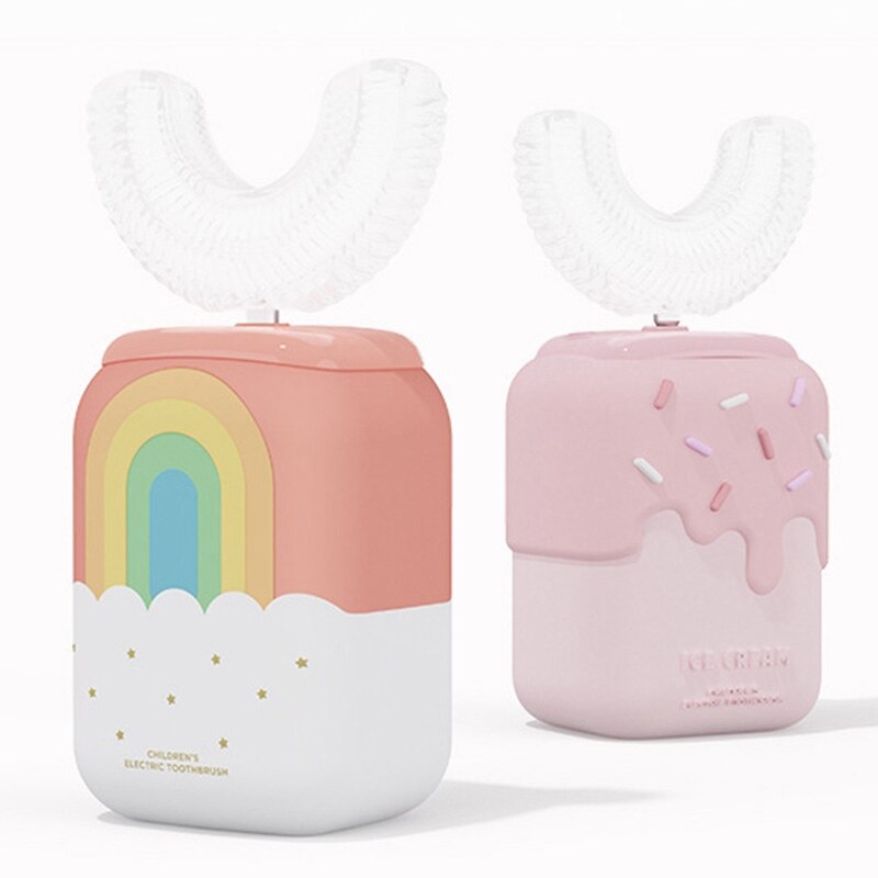 Smart U Shaped Kid Electric Toothbrush 360 Degree Self-Cleaning Brush