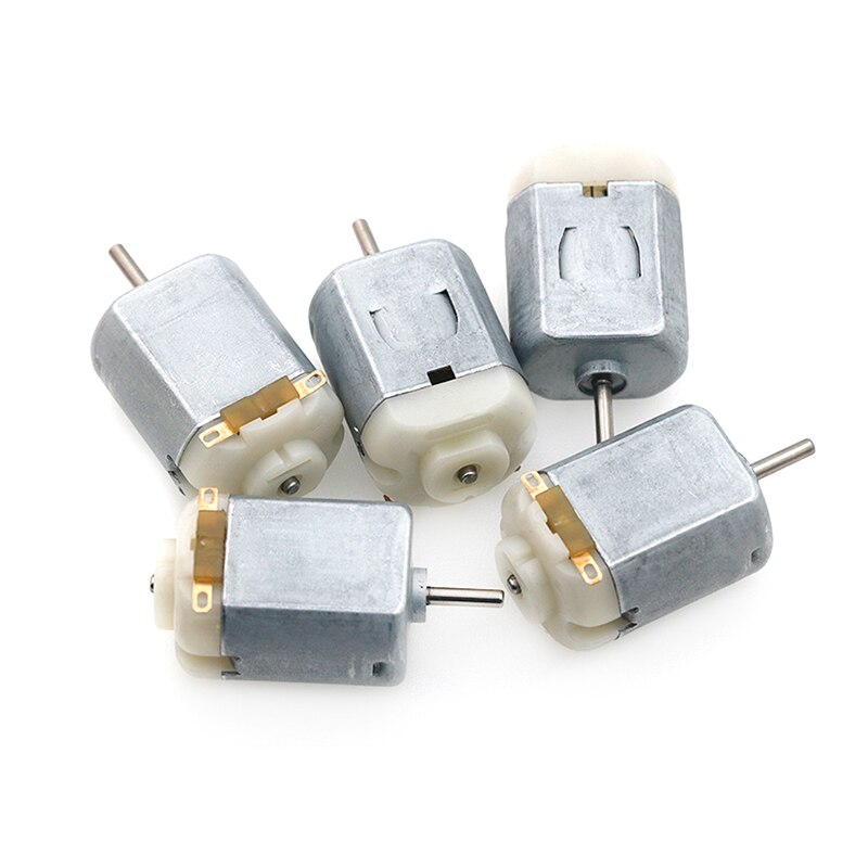 Micro Mini Motor DC para Juguetes DIY, MOTOR de coche inteligente para Arduino, 3V, 0.2A, 12000RPM, 65Gcm, 5 uds.