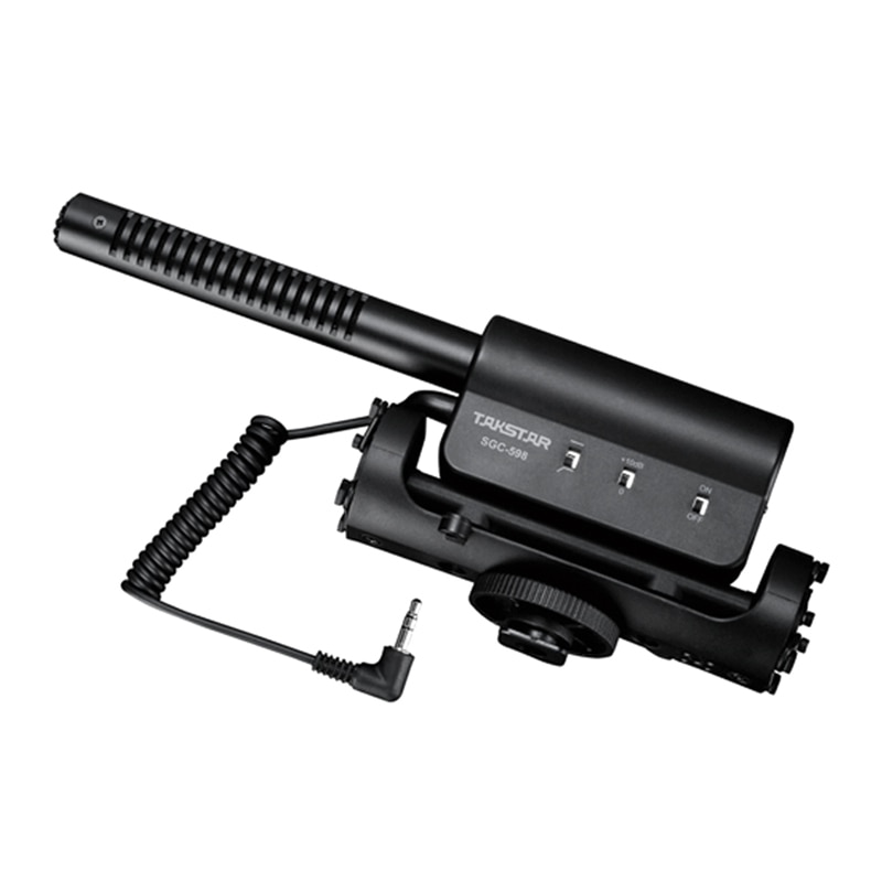 Micrófono condensador Takstar SGC-598 para grabación de vídeo, micrófono para cámara Nikon, Canon, Sony, DSLR, micrófono para entrevista de fotografía