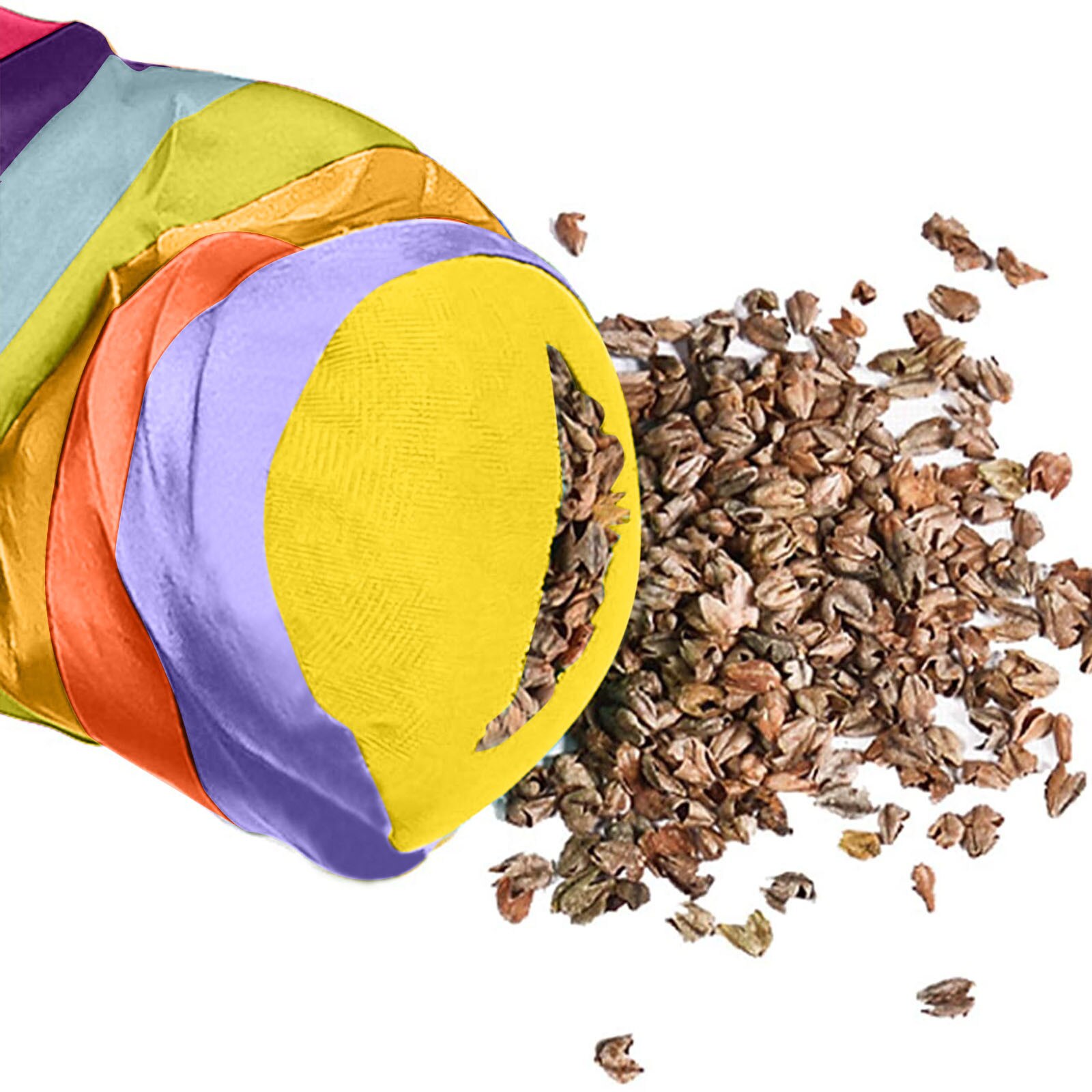 Hand Throwing Ribbon Rainbow Ball Sandbags Bag Children Outdoor Game decorations kids Rose gold pink silver blue 0-9 Digit ball