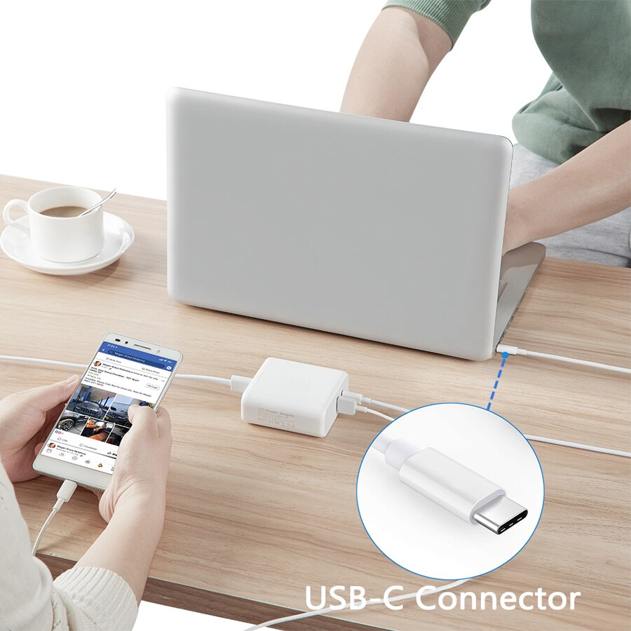 Type  c 73w strømadapter oplader til mac book air magsafe l-tip mac book pro før midt modeller