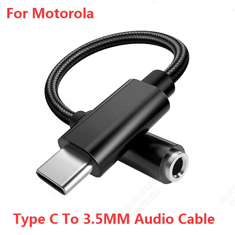 Voor Motorola Moto Rand S Pro X30 Z Z3 Razr Type C 3.5Mm Koptelefoon Jack Adapter Audio Kabel Connector voor Usb-C Music Converter