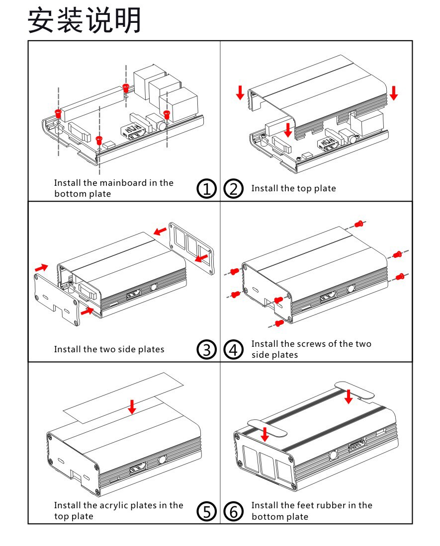 Blue Aluminum Case for Raspberry Pi 3 Compatible with Raspberry 2 B+ Protective Shell