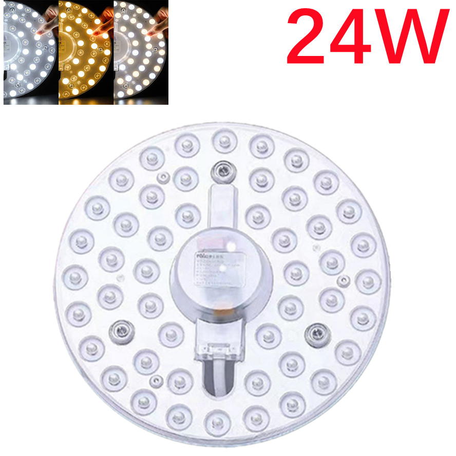 Super bright LED PANEL Circle Ring Light SMD2835 12W 18W 24W 36W AC 220V LED Round Ceiling decoration Ceiling Lamp LED module: Red