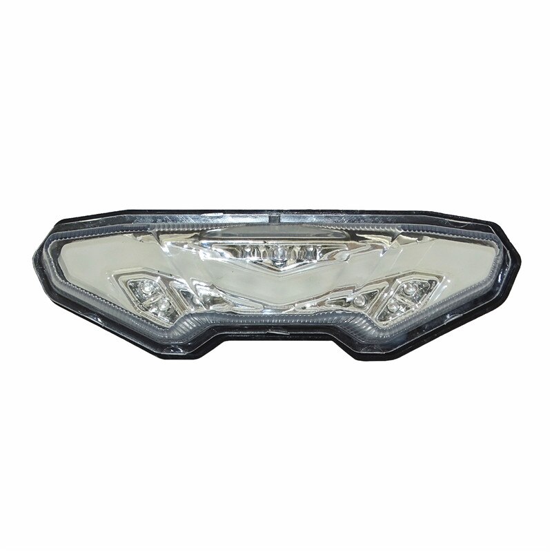 Led integrert baklys bak hale brems blinklys lys for yamaha  fz10 mt-10 fz09 fj09 mt-09 tracer 700 900 gt mt -07 tracer: Klar (gjennomsiktig)
