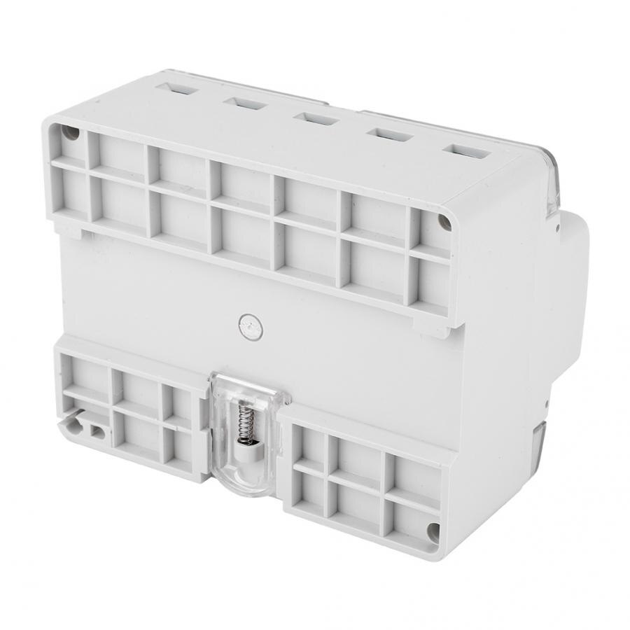 YGS194-R 3 Phase 4 Wire Digital Power Meter Rail Wattmeter Electric Energy Meter 220V Digital Wattmeter 15(90)A 20(80)A 20(100)A