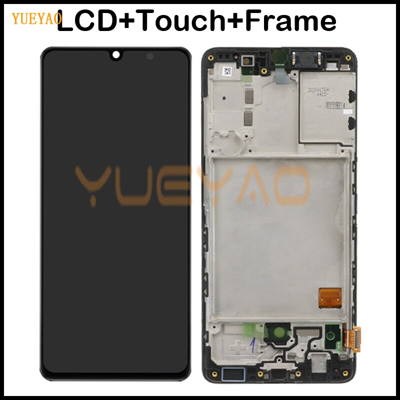 Incell Lcd + Frame Voor Samsung Galaxy A41 Display A415 SM-A415F/Dsn SM-A415F/Dsm Lcd-scherm Touch sensor Digitizer Vergadering: WithFrame Black