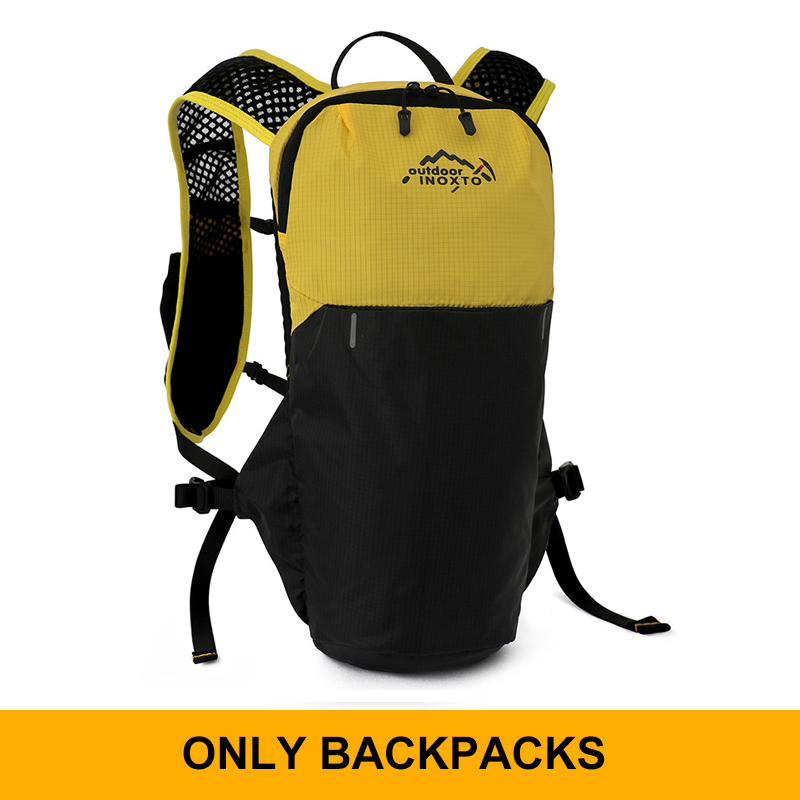 INOXTO Wasserdichter Laufrucksack, 5 l, ultraleichte Trinkweste, Rucksack, wandern- und Fahrradtasche, atmungsaktive Sporttasche, 2 l Wasserbeutel: rot FARBE