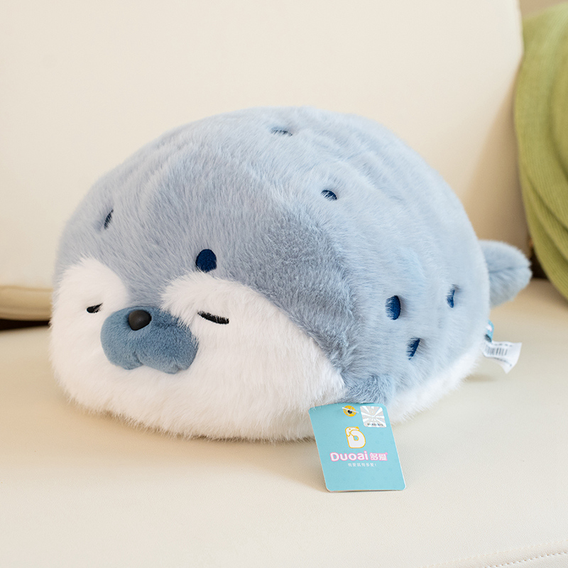 Kawaii Cartoon Sea Creature Sea Otter Plush Doll Pillow Blue Seal Sea Otter Stuffed Animal Birthday For Boys And Girls: green