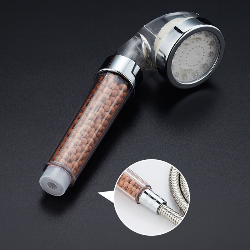 Regadera con luz LED para cabezal de ducha de baño, Boquilla pequeña, Control de temperatura, luz de Color, terapia de aniones, cabezal de ducha de baño y baño