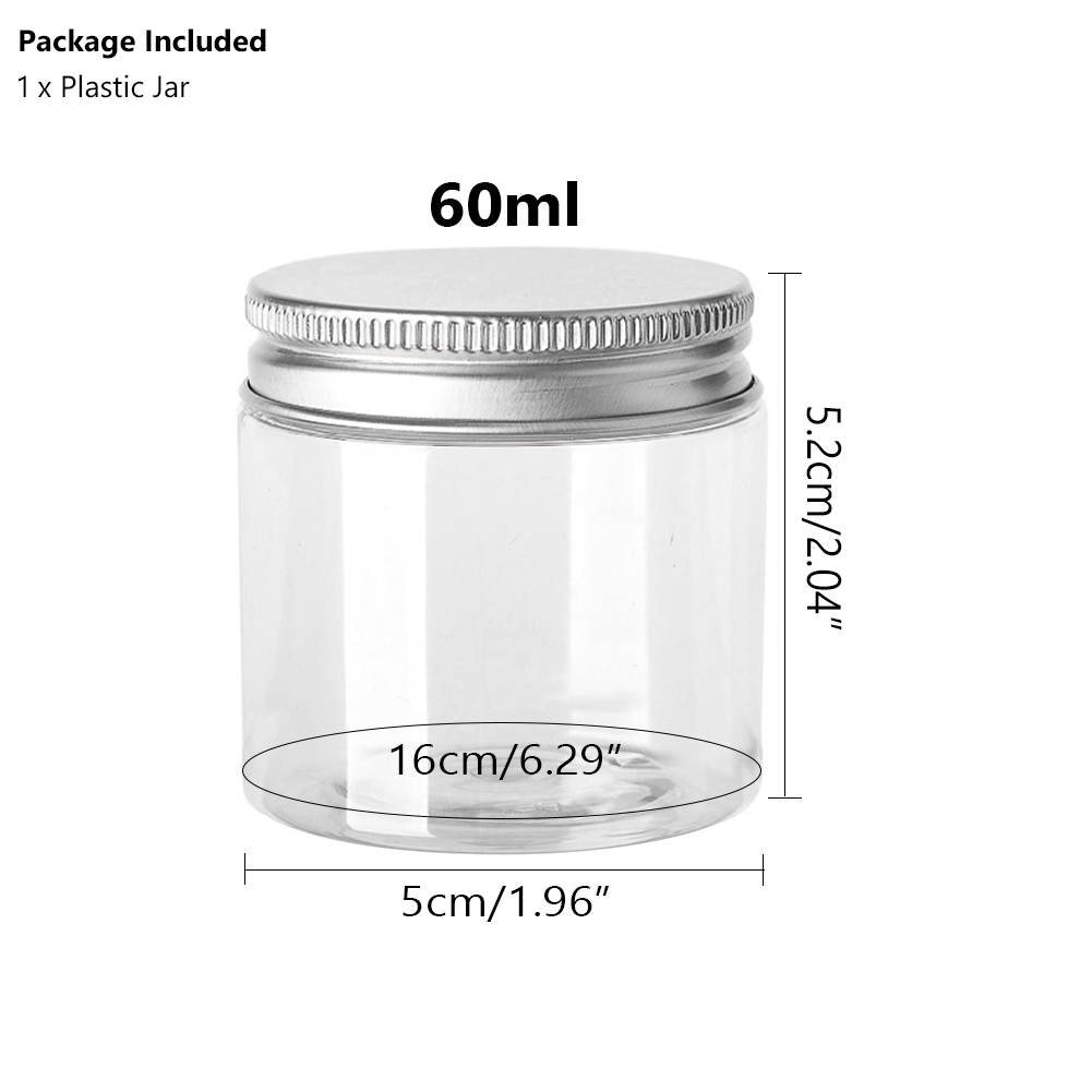 20Pcs 30/50/60/80/100/120/150Ml Lege Plastic Helder Cosmetische potten Make Container Helder Jar Gezichtscrème Monster Pot Container: Rood