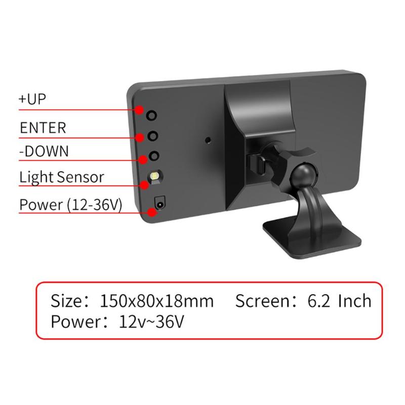 VODOOL C1090 GPS velocímetro Hud Display KM/h MPH coche HUD Head Up Display C60 C80 C90 pantalla grande velocímetro advertencia de sobrevelocidad