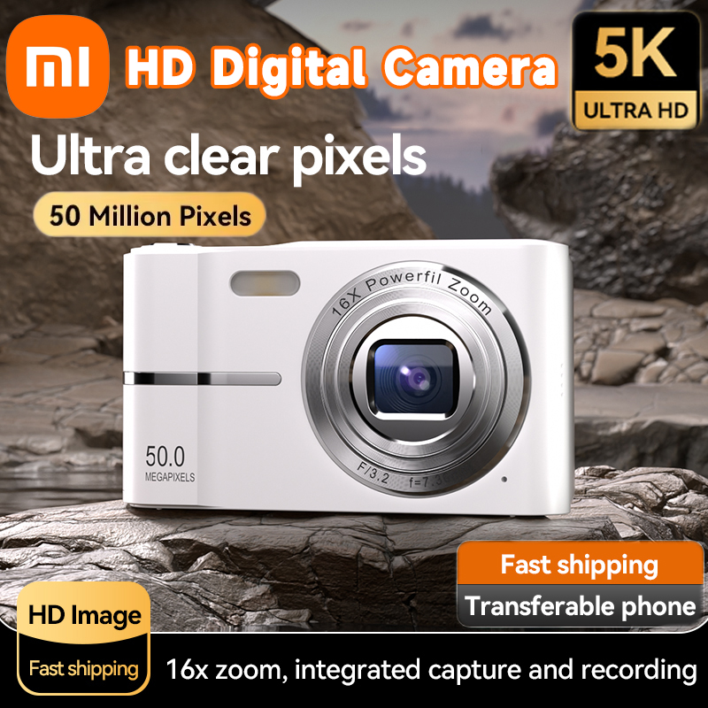 Xiaomi 5K Digital Camera 50MP Pixels 16X Powerfil Zoom Outdoor Anti-Shake Digital HD Video Camera Flash Video Recorder