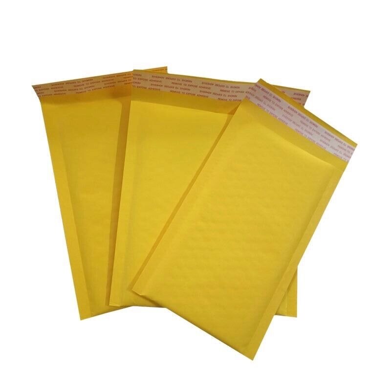 20Pcs Kraft Paper Bubble Envelope Bag Mailers Padded Envelope With Waterproof Bubble Packaging Bags Courier Storage Bag