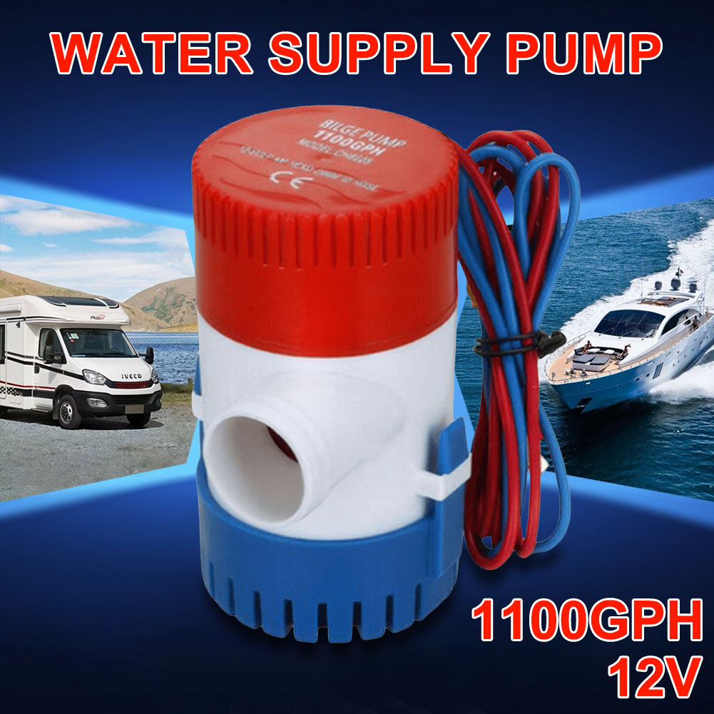 1100gph Tauch-Bilgen pumpe 12V Tauch-Bilgen wasserpumpe geräuscharme Mini-Elektro-Wasserpumpe für Wasser flugzeug motor Hausboot