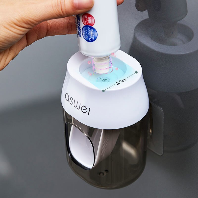 Automatic Toothpaste Squeeze Artifact Toothbrush Rack Wall Hanging Household Children No Punch Bathroom Accessories