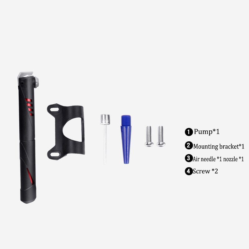 Cykel luftpumpe mini bærbar cykel hånd dæk inflator luft kompressor højtryk kugle dobbelt vej cykel mount cykel pumpe
