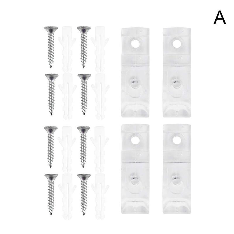 4PCS Child Safe Roller Blind Hook Fixed Clip Cord Rope String Holder Curtain for Shutter Vertical Roman Blind Chain Accessories: 4pcs-Transparent