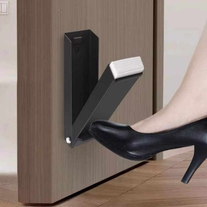 3/1PC Magnet Door Stop Catches Stainless Steel Pedal Down Door Stops Anti-collision Cabinet Push Non-Slip Magnetic Closer Holder