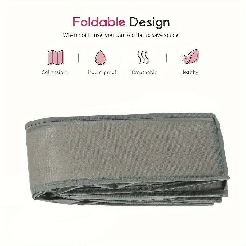 12 compartment shoe storage box, foldable and transparent lid, organizer for storing shoes under the bed