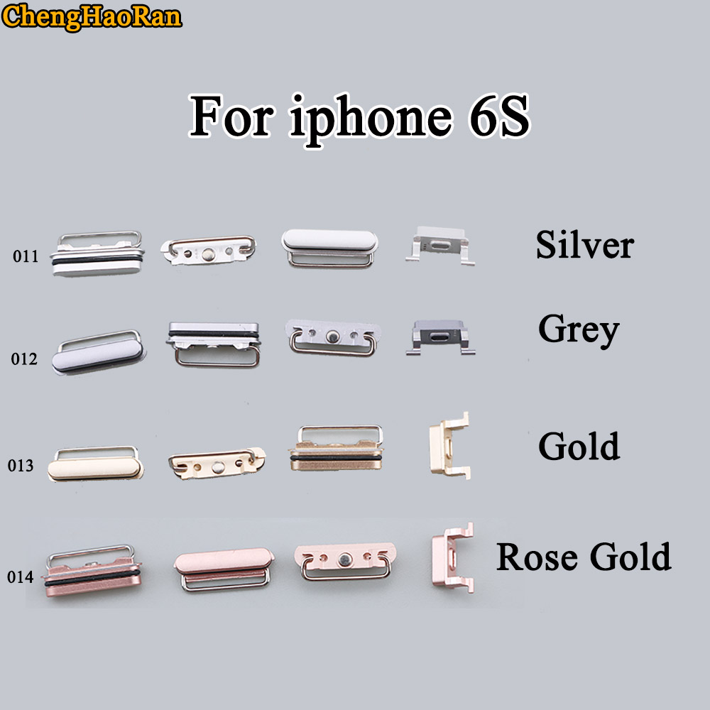 ChengHaoRan 1Set For iPhone 6S out Power button Volume Mute Buttons Keys Side Buttons Full Set Repair parts replace