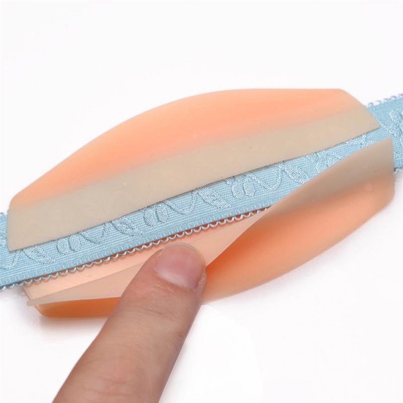 2 paires épaulettes soutien-gorge sangle coussin Silicone décompression coussinet anti-dérapant épaulettes