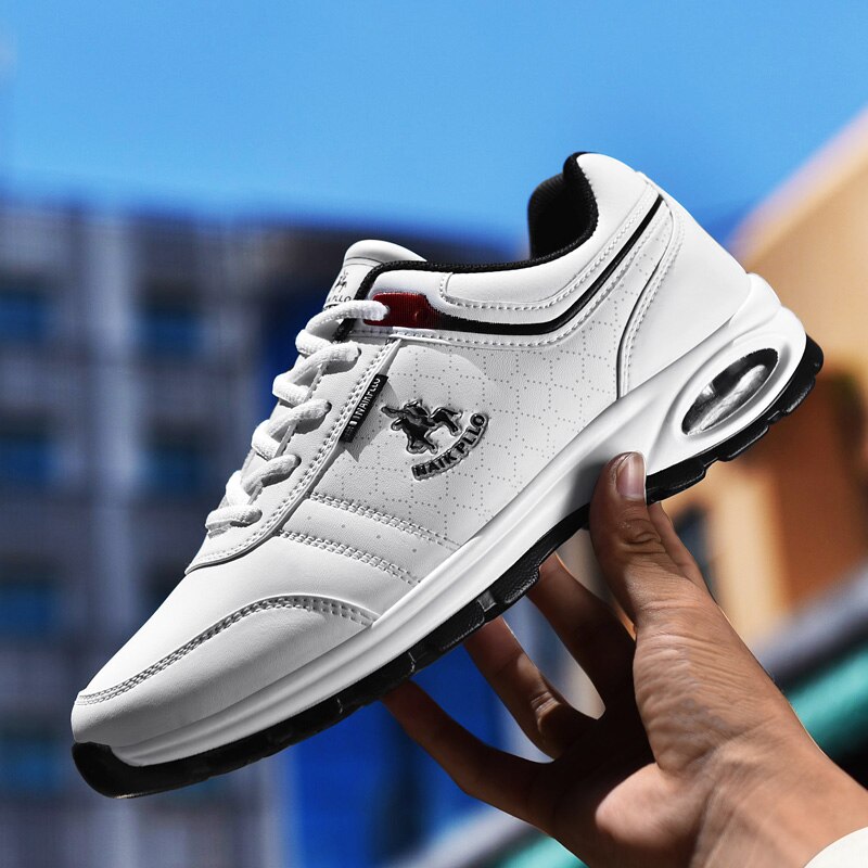 Spring Golf Shoes Leather Air Cushion Comfortable Golf Sports Coach Men's Sneakers Men's Lightweight Sneakers