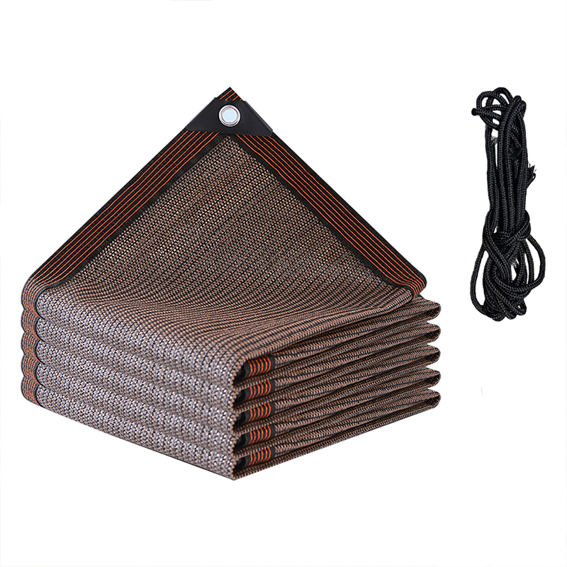 Outdoor Schatten Mesh Garten Zubehör Schatten Terrasse Markise Camping Liefert Auto Sonnenschirm Zelt Segel Nach Balkon Gartenarbeit: 2*2 Mt / Brown