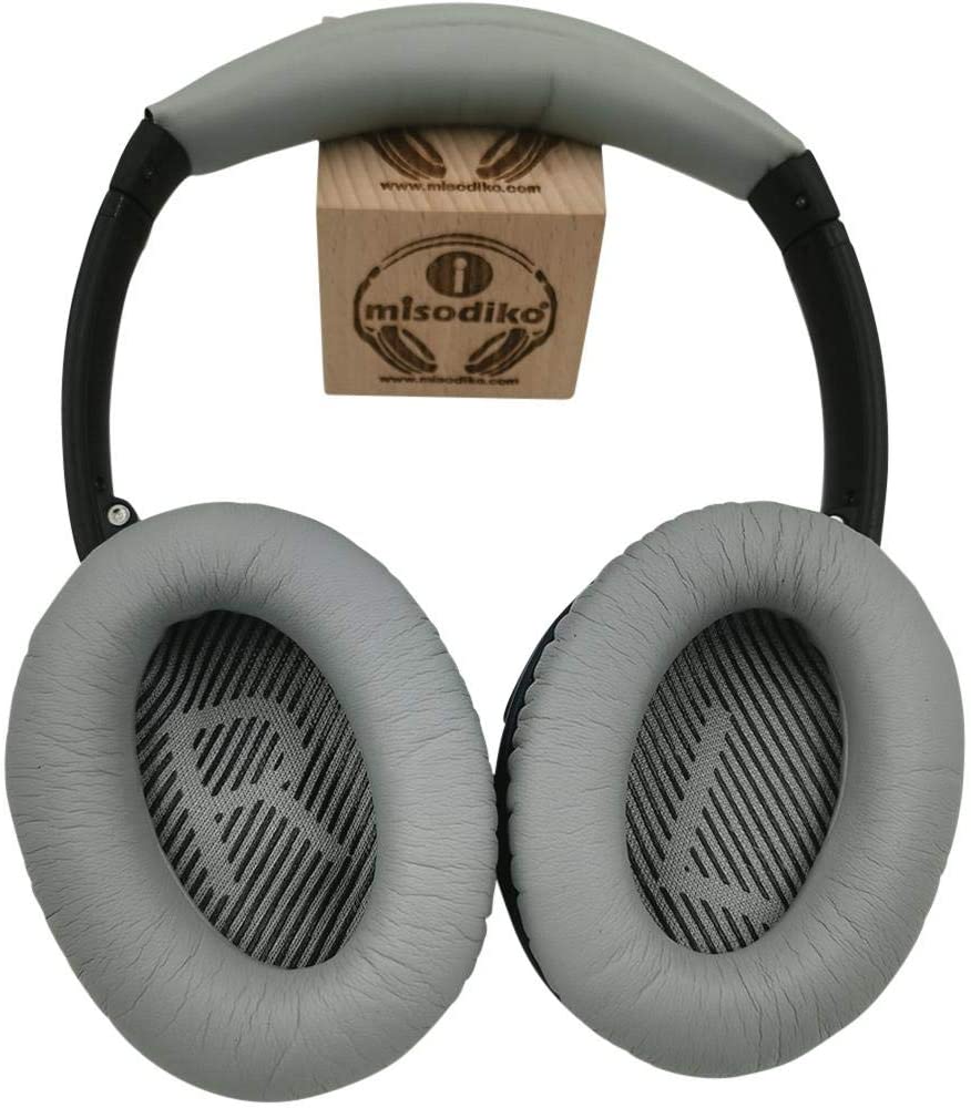 Headband Cushion and Ear Pads Replacement for Bose Quiet Comfort 25 35 (QC25 QC35) and QuietComfort 35 II (QC35ii)