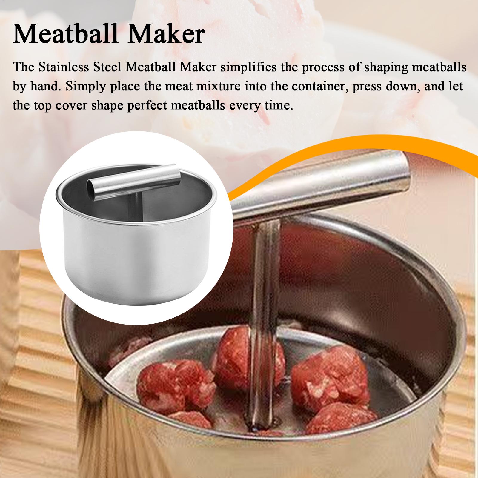 Meatball Press 6/12 Hole Manual Meatball Machine Multifunctional Stainless Steel Meat Maker Home Kitchen Meatball Mold