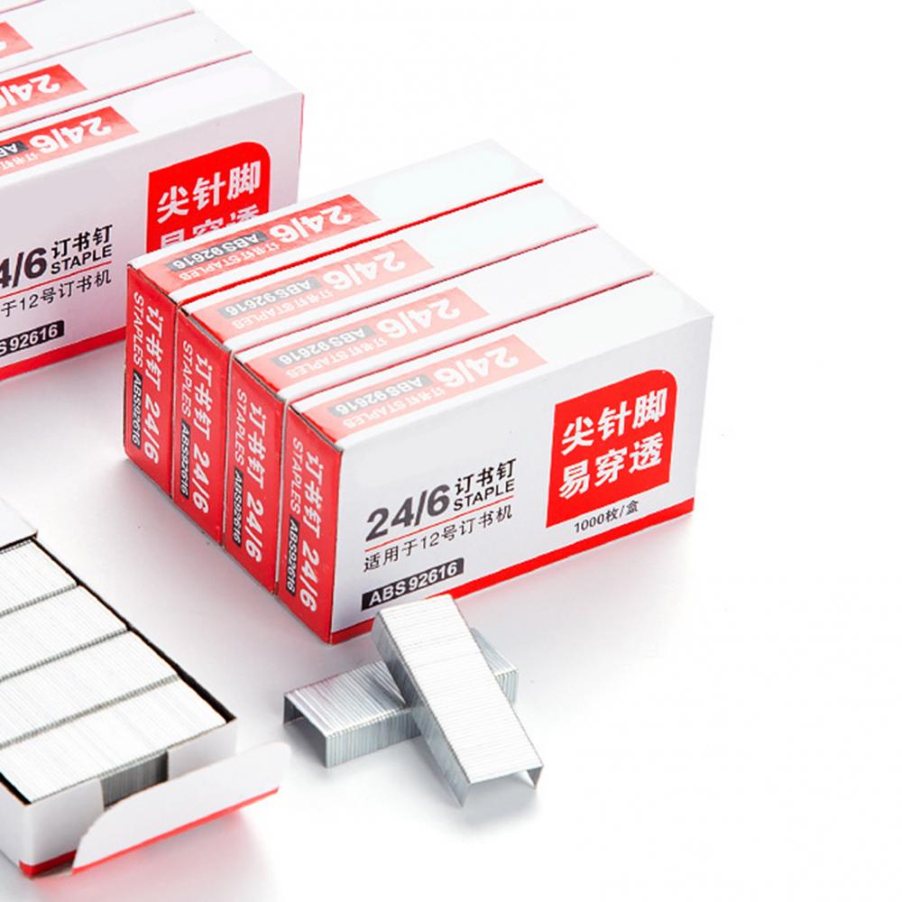 5000Pcs Standard Staples Stainless Steel Office General 24/6 Stapler Needle