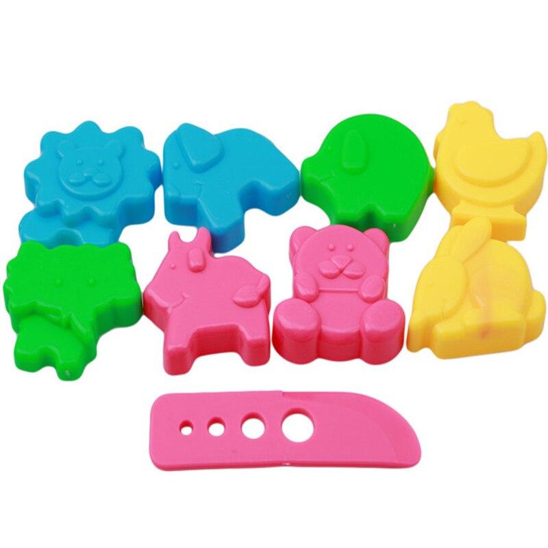Plasticine skimmel modellering ler kit slime legetøj til barn diy plast legedeg sæt værktøjer kid cutters forme lege dej legetøj: 601731