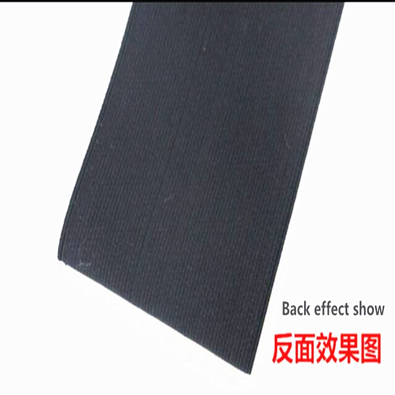 1 meter zwarte mais patroon elastische band brede elastische rubberen band kan diy riem, manchetten, broek, kraag. breedte 2-9.5cm
