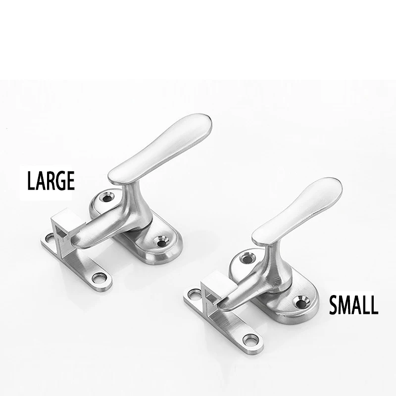 Stainless Steel Doors and Windows Sash Lock Window Latch Handle Sliding Window Handle Security Hasp Hardware Fittings