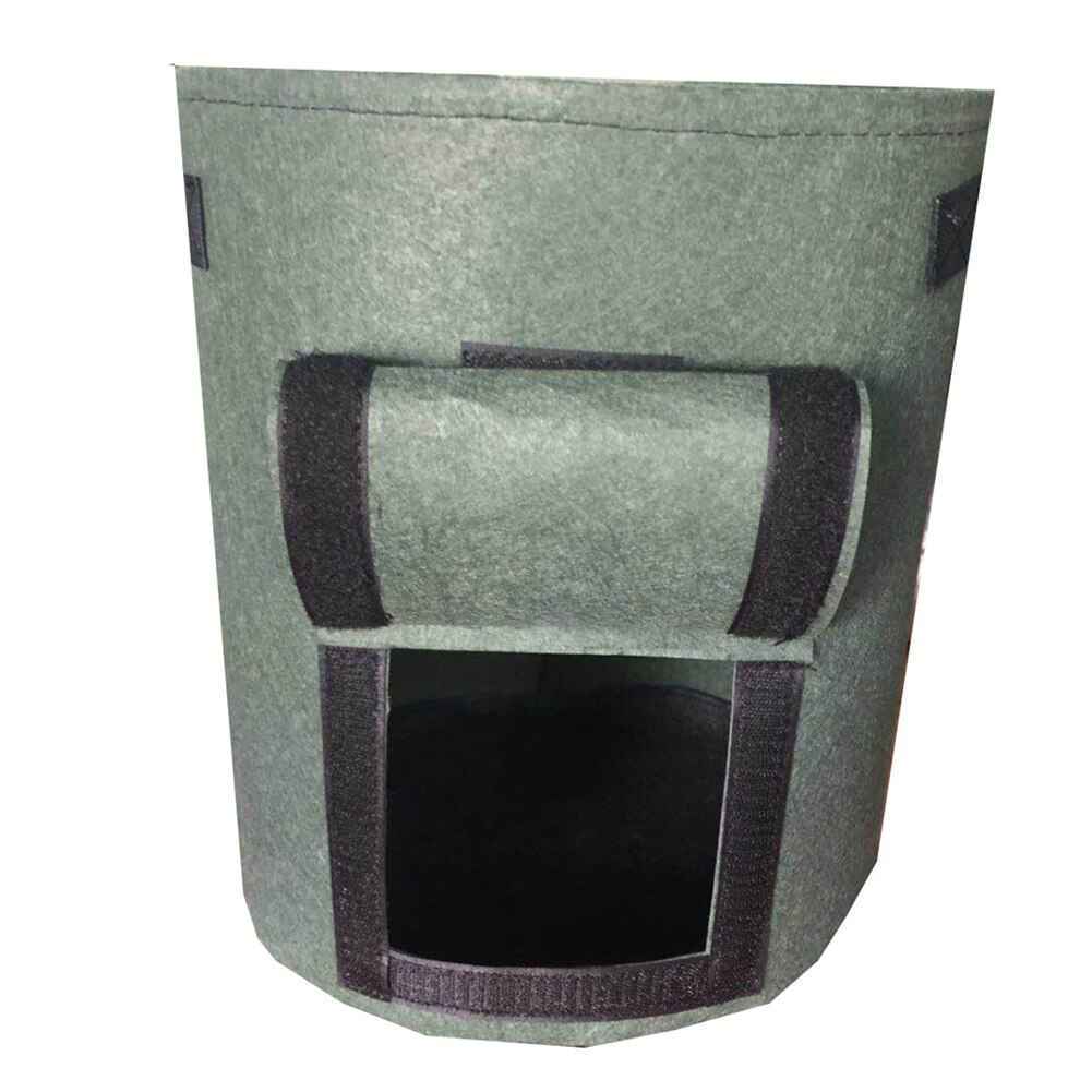 Gemüse Pflanzung Wachsen Tasche DIY Kartoffel Wachsen Pflanzer Tuch Tomaten Blume Pflanzen Container Taschen Verdicken Hof Topf Garten Liefert: dunkel Grün-7Gallonen