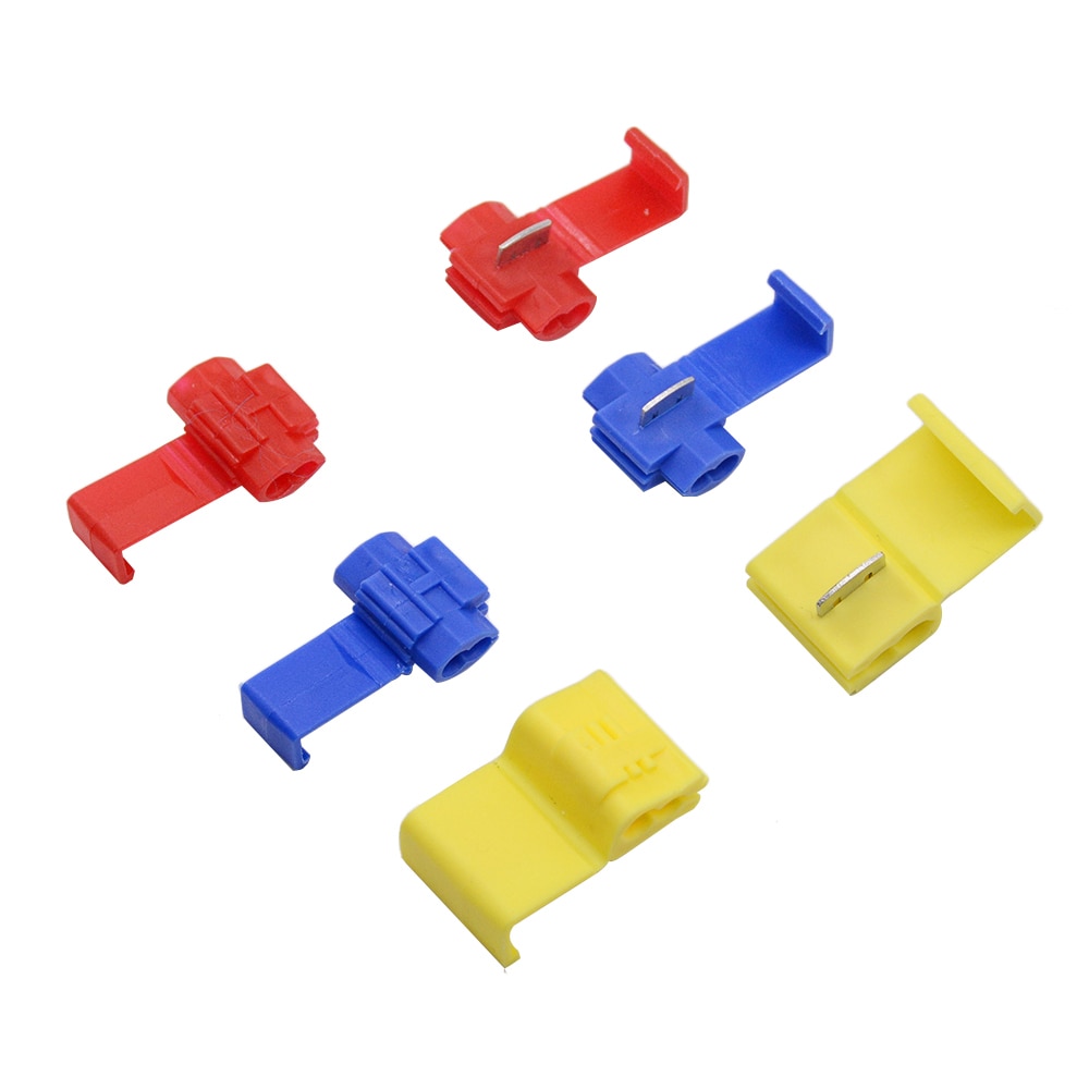 50PCS Red Blue Yellow Scotch Lock Quick Splice 22-18 18-14 12-10 AWG Wire Connector Wire Terminals Crimp 801P3 802P3 805P3
