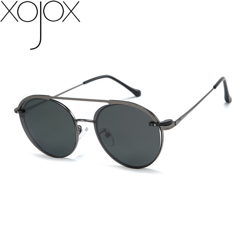 XojoX Sunglasses Men Polarized Magnetic Cover Clip on Sun Glasses Women Metal Oval Optical Eyeglasses UV400 Goggles
