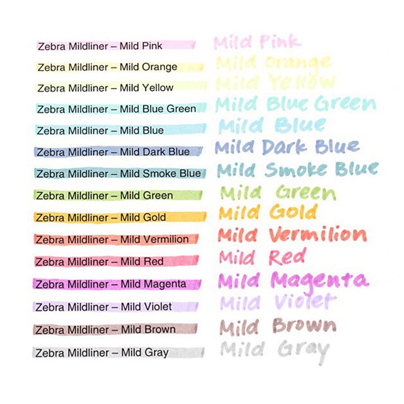 Original Zebra Mildliner Textmarker Dual Liner Textmarker Hersteller Stift Japanischen leicht Liner Textmarker Stift