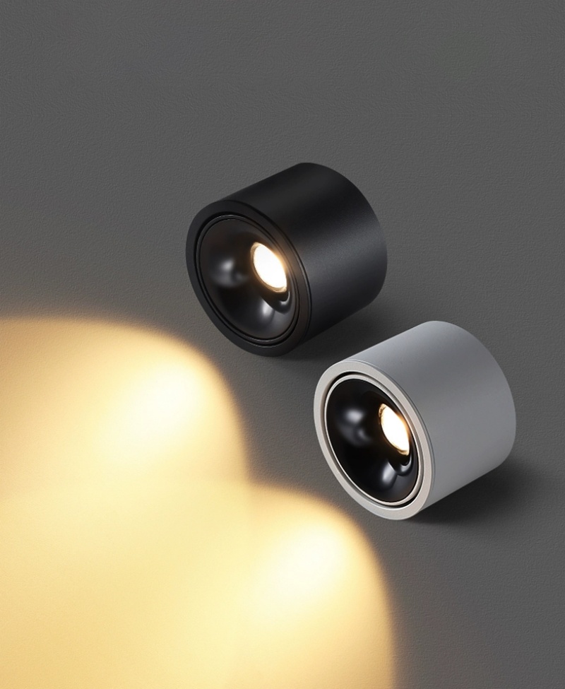 ledet justerbar vinkel liten bakke hjem stue innendørs ultratynn tak downlight antirefleks dimbar 7w 12w ledet søkelyset