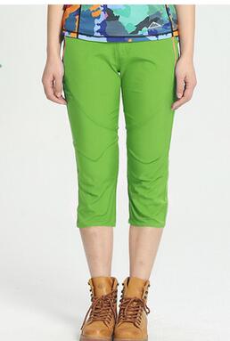 Wandern kurze Hose frauen: Grün / S
