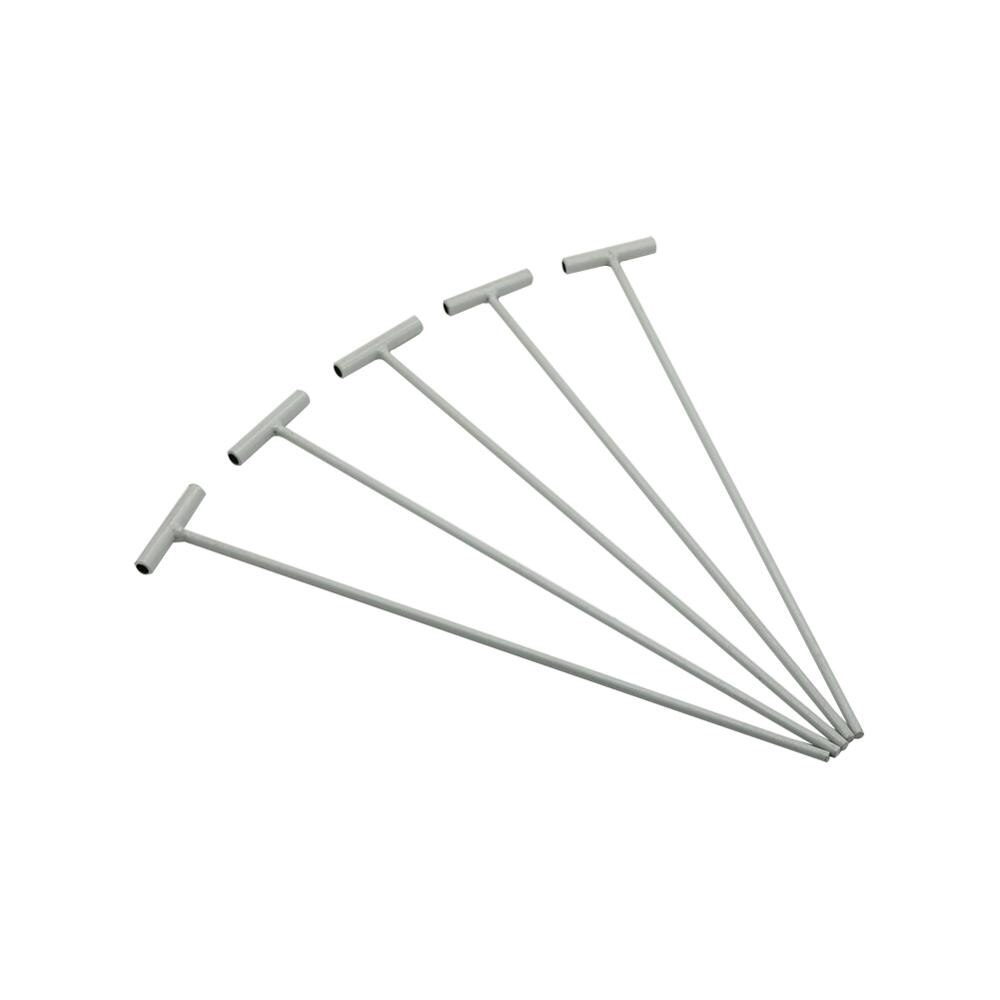 50 Uds. Barras de hierro para puerta de jaula de pájaros activa de 25,5 cm de longitud para diámetro interior de 5mm trampa de alambre de entrada cortina de puerta varilla extraíble de Metal