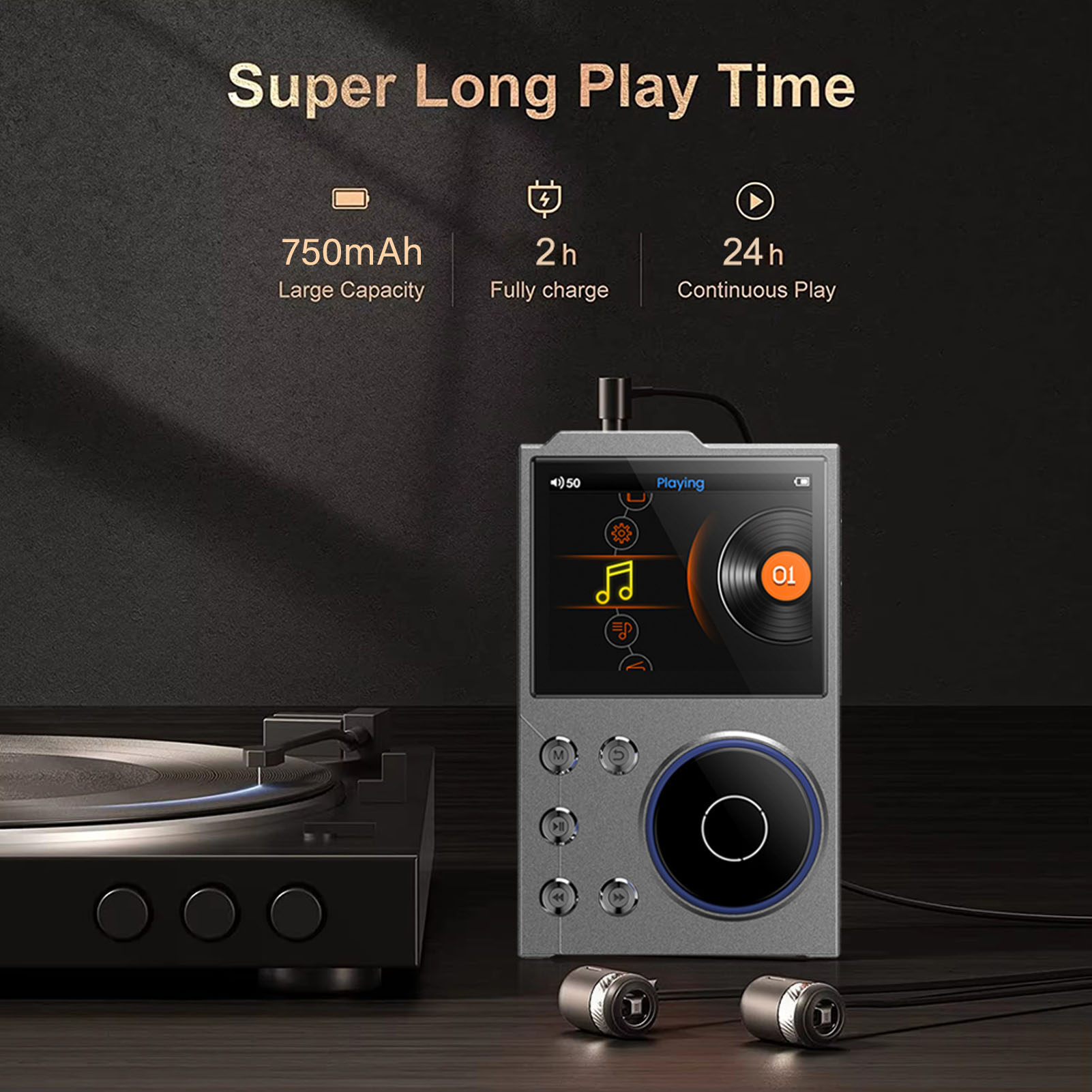 Digital Music Player Bluetooth 5.3 Lossless DSD FLAC HD HiFi Portable MP3 Player HiFi Sound Player Sound Music Player MP3 Player