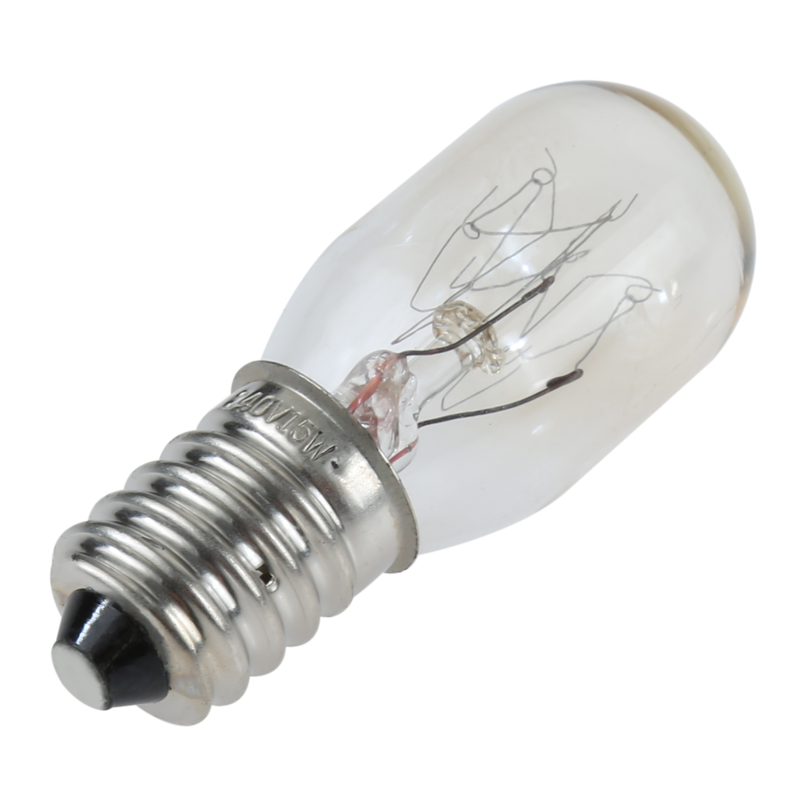 Bombilla para máquina de coser, 2 uds., 220V, E12/BA15D/E14, 15W, lámpara incandescente roscada/enchufable, luz LED de maíz para nevera, advertencia artesanal DIY