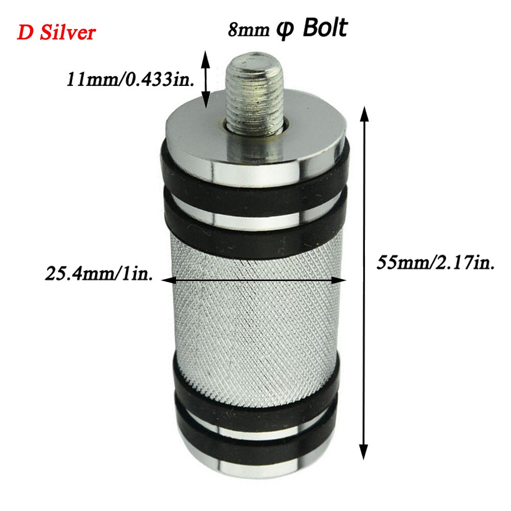 Gummi gir girspak pinne for harley sportster  xl 883 1200 883r 883c 883l x48 72 street  xg 750 500 v- stang breakout: D sølv