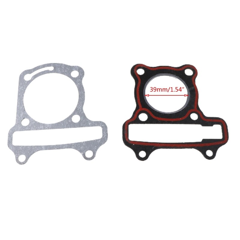 2 Stks/set Motorfiets Scooter GY6 Cilinder Pakking Set Kussen Pad 50/60/80/100/125CC 203D